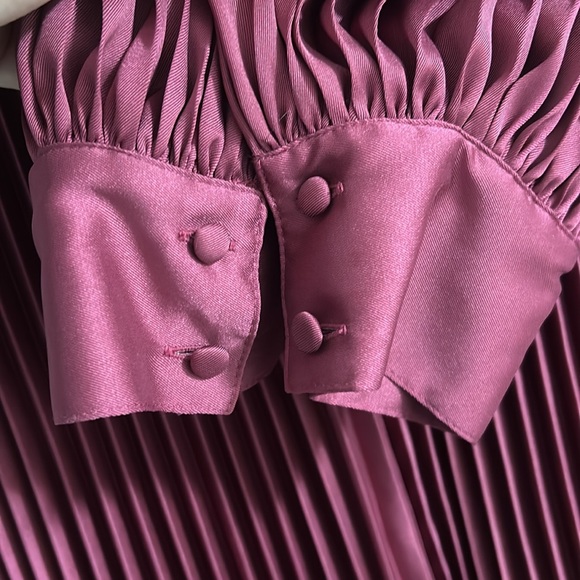 INTERMIX Allison pleated wrap dress - Picture 3 of 4